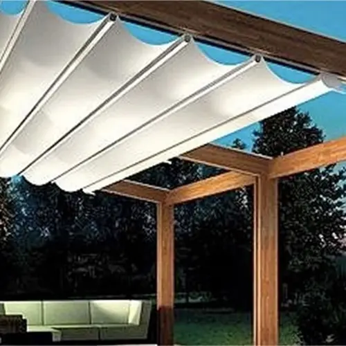 Pergola offers smart motorized retractable awnings
